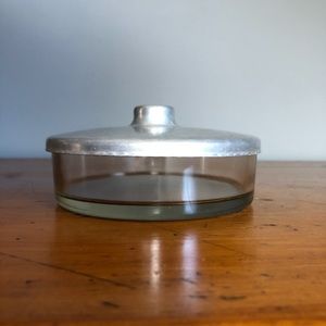 Midcentury Aluminum Lid Container